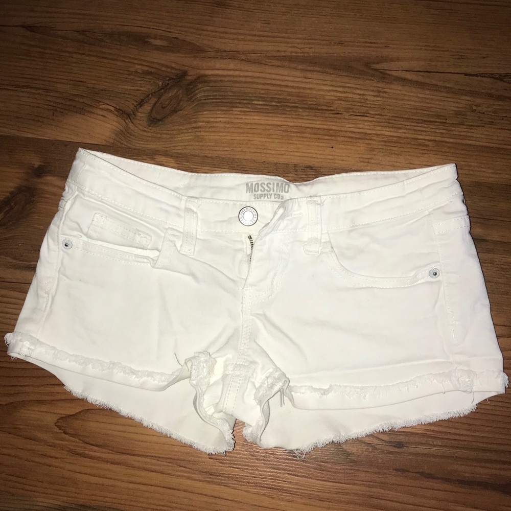 White Mossimo Cut-Off Jean Shorts